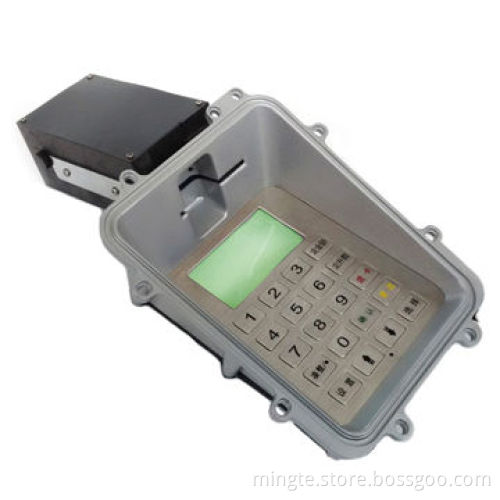 Motorized card reader module with motorized card reader and pinpad for payment machineNew